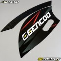 Kit grafiche adesivi Piaggio Zip 50 (da 2000) Gencod Evo rosso