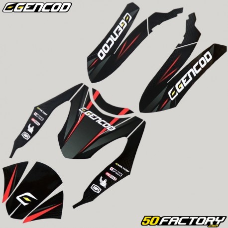 Kit decorativo Peugeot Kisbee (2010 - 2017) Gencod Evo vermelho