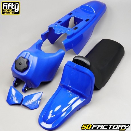 Complete plastic kit Yamaha PW 50 Fifty blue
