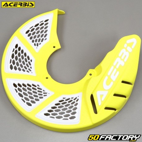 280mm front brake disc protector Acerbis X-Brake 2.0 yellow and white