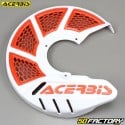 280mm front brake disc protector Acerbis X-Brake 2.0 white and orange