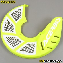 Protector de disco de freno delantero Ø280mm Acerbis X-Brake amarillo fluorescente y blanco