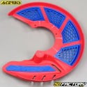 280mm front brake disc protector Acerbis X-Brake 2.0 red and blue