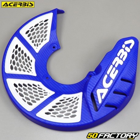 280mm front brake disc protector Acerbis X-Brake 2.0 blue and white