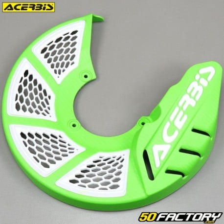 280mm front brake disc protector Acerbis X-Brake 2.0 green and white