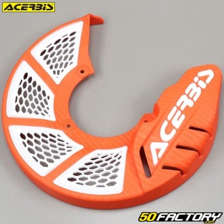 245mm front brake disc protector Acerbis X-Brake 2.0 orange and white