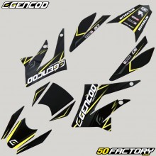 Kit decorativo Derbi DRD, Gilera SMT,  RCR (2011 - 2017) Gencod Evo amarelo