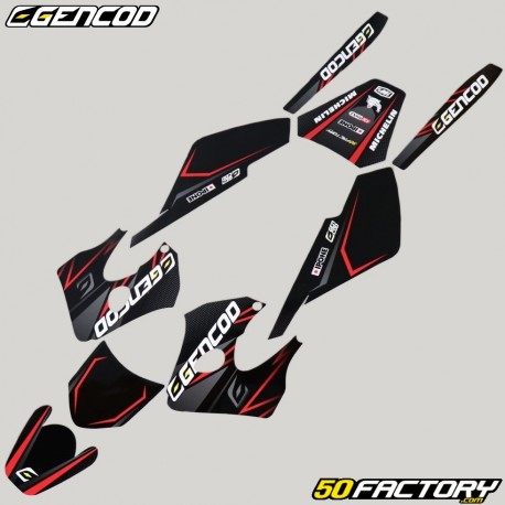 Kit decorativo Derbi Senda (2000 - 2003) Gencod Evo rojo