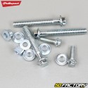 Protezione disco freno anteriore Kawasaki KX, KXF 250, 450 Polisport bianco