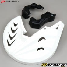 Protège disque de frein avant Yamaha YZ 125, YZF 250 et 450 Polisport blanc