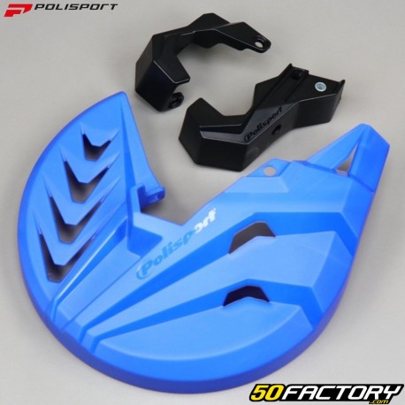 Protezione disco freno anteriore Yamaha YZ 125, YZF 250 e 450 Polisport blu