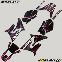 Kit déco Yamaha DT 50 et MBK X-Limit (depuis 2003) Gencod Evo rose