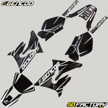 Kit grafiche adesivi Yamaha DT 50 e MBK X-Limit (da 2003) Gencod Evo bianco