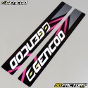 Kit grafiche adesivi Yamaha DT 50 e MBK X-Limit (da 2003) Gencod Rosa evo