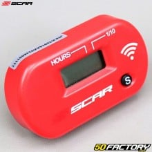 Contatore di ore wireless Scar  rosso