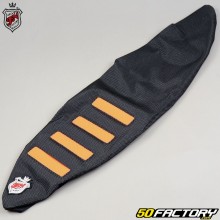 Capa de assento KTM SX 125, 250, SX-F 450 ... (desde 2019), EXC (desde 2020) JN Seats preto e laranja