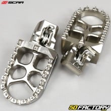 Foot pegs KTM SX-F 250 (2016 - 2021), Husqvarna FC 350... Scar Evolution Titane