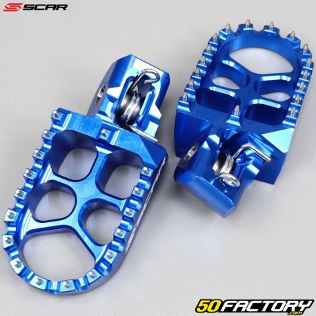 Foot pegs KTM SX-F 250 (2016 - 2021), Husqvarna FC 350... Scar Evolution blue