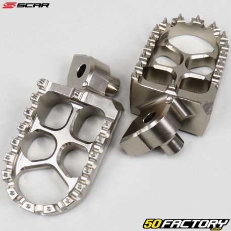 Estribo Reposapiés Yamaha YZ 65, YZF 250, WR-F 450, Fantic XX 125 ... Scar Evolution titane