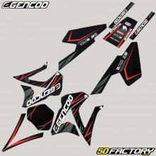 Kit grafiche adesivi Gilera SMT  et  RCR (2003 - 2010) Gencod Evo rosso