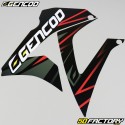 Kit grafiche adesivi Gilera SMT  et  RCR (2003 - 2010) Gencod Evo rosso