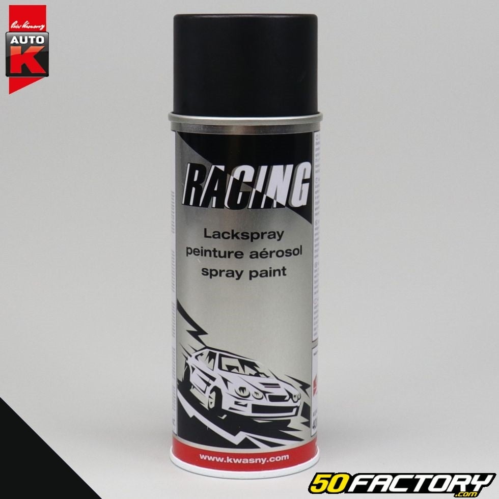 Peinture Noir Mat Racing en spray 400ml