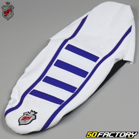 Capa de banco Yamaha YZ 65 (desde 2019) JN Seats Branco e azul