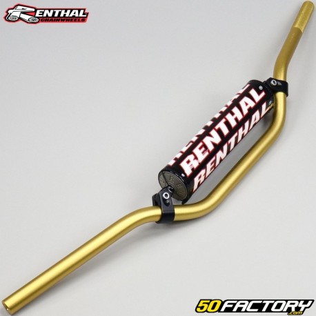 Ã˜22 mm handlebar Renthal MX/Enduro 971 RC gold with foam