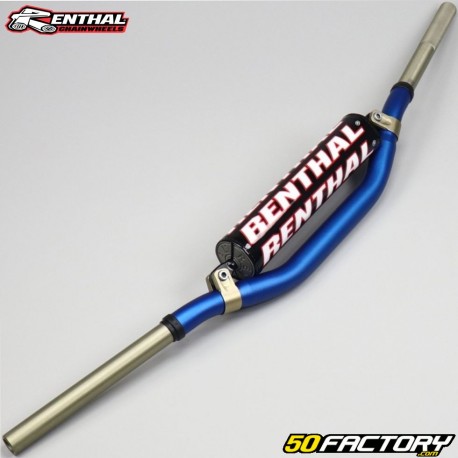 Manubrio Ã˜28mm Renthal Doppia parete 921 Yamaha YZ / YZF blu con schiuma