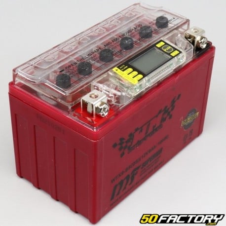 Batterie YTX9-BS 12V 9Ah gel Piaggio Zip, Sym Orbit, Xmax, Burgman...