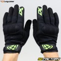 Gloves Street Ixon RS Delta CE approved black and green motorcycle