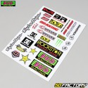 Stickers Bud Racing, Rockstar, TLD... (planche)