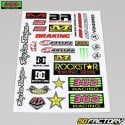 Stickers Bud Racing,  Rockstar, TLD ... (plate)