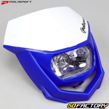 Careta tapa frontal Polisport  Halo blanco y azul