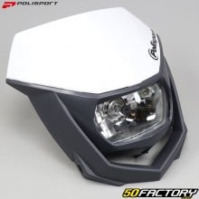 Mascherina faro anteriore Polisport Halo bianco e grigio nardo