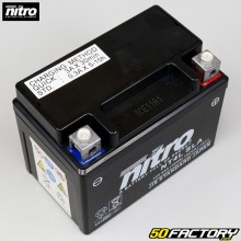 Batterien Nitro NT4L SLA 12V 4Ah Säure wartungsfrei Derbi Senda,  Gilera smt, Rieju...