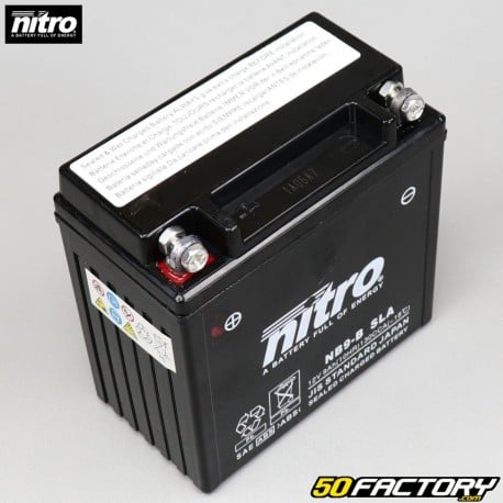 Batteria Nitro NB9-B 12V 9 Ah gel Piaggio Liberty,  Aprilia SR, Honda CM 125 ...