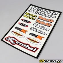 Set of stickers Dunlop MX 23x33cm