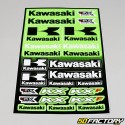 Planche de stickers Kawasaki MX 30x45cm