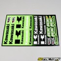 Planche de stickers Kawasaki MX 30x45cm