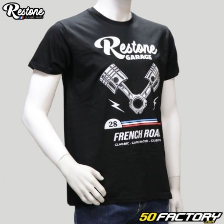 T-shirt Restone Black mechanic