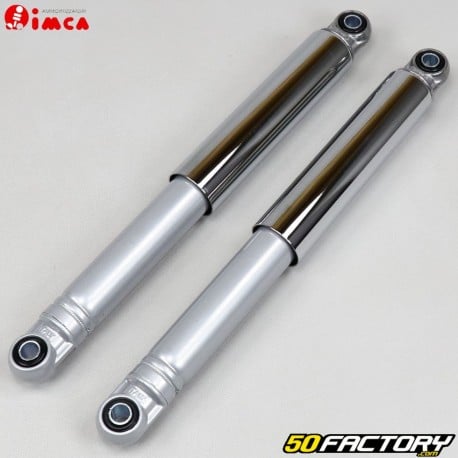 310mm smooth rear shocks Peugeot 103, MBK 51 and Motobecane chrome and gray Imca