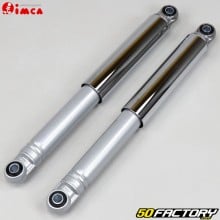 310mm smooth rear shock absorbers Peugeot 103, MBK 51 and Motobécane chrome and gray Imca