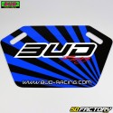 Plaque de panneautage Bud Racing bleue