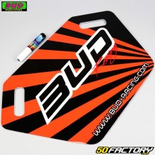 Placa Pit Board Bud Racing  Laranja