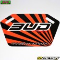 Plaque de panneautage Bud Racing orange