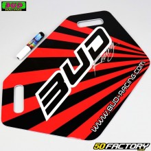 Placa Pit Board Bud Racing  rojo