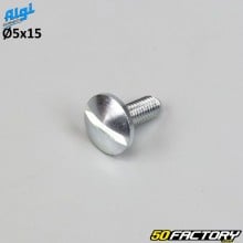 Screw 5x15 mm flat head wide slot (per unit) crankcase engine protection Peugeot 103 Algi