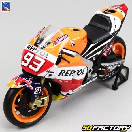 Moto miniature 1/12e Honda Repsol RC213V Marquez 93 New Ray