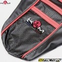 Capa de banco Derbi Senda,  Gilera SMT,  RCR,  Aprilia SX, RX... (desde 2018) KRM Pro Ride vermelho